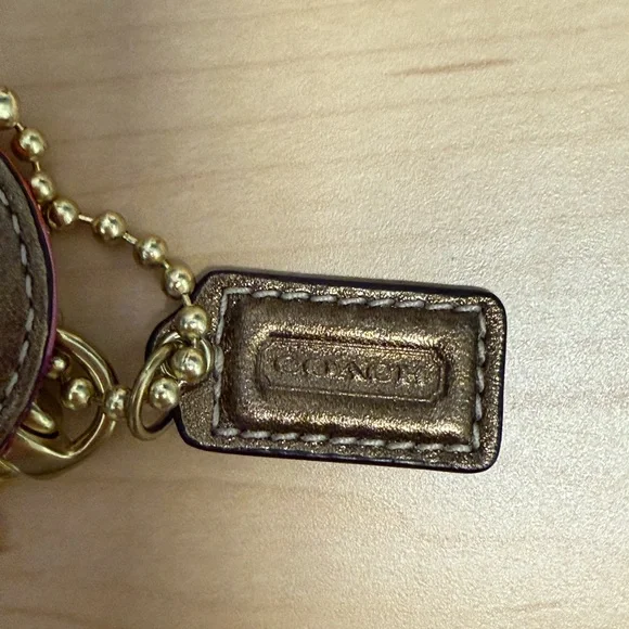 COACH Legacy Stripe Bag Charm Luggage Hang Tag - Picture 3 of 3